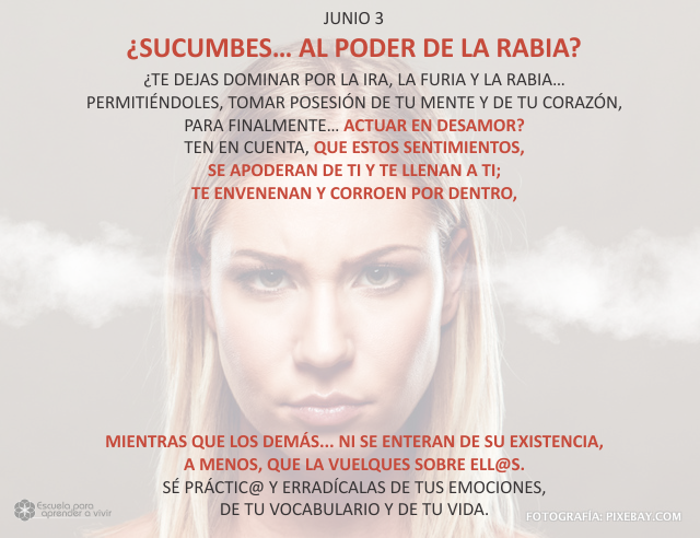 ¿Sucumbes... al poder de la rabia?